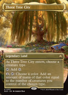Three Tree City Spring Bloomburrow Seasonal Art